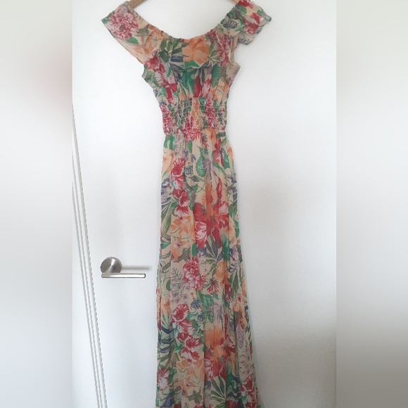 Vintage Tropical Print Floral Dress - Picture 5 of 10